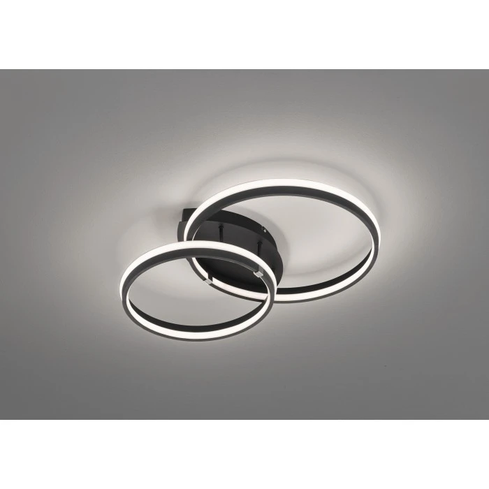 Honsel Leuchten Fischer & Honsel Nomade Deckenleuchte LED Schwarz, 2-flammig 1 Honsel Leuchten Fischer & Honsel Nomade Deckenleuchte LED Schwarz, 2-flammig