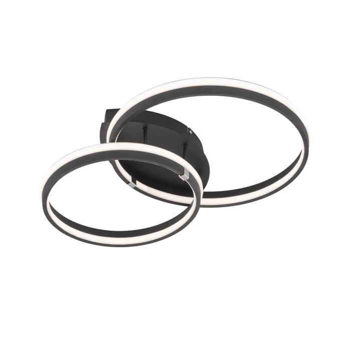 Honsel Leuchten Fischer & Honsel Nomade Deckenleuchte LED Schwarz, 2-flammig 2 Honsel Leuchten Fischer & Honsel Nomade Deckenleuchte LED Schwarz, 2-flammig – Bild 2