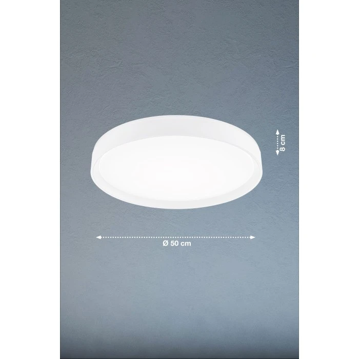 Honsel Leuchten Fischer & Honsel Paon Deckenleuchte LED Weiß, 1-flammig 2 Honsel Leuchten Fischer & Honsel Paon Deckenleuchte LED Weiß, 1-flammig – Bild 2