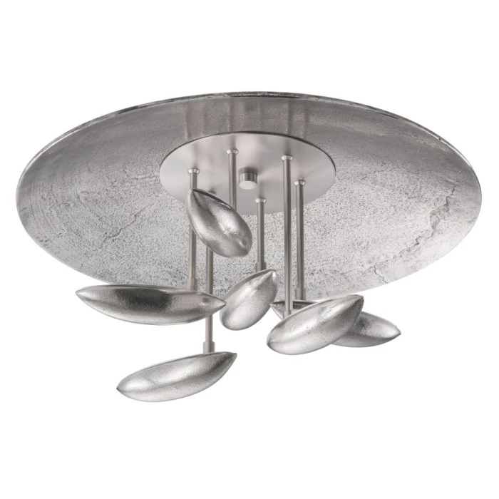 Honsel Leuchten Fischer & Honsel PAU Deckenleuchte LED Nickel-Matt, 6-flammig, Fernbedienung 1 Honsel Leuchten Fischer & Honsel PAU Deckenleuchte LED Nickel-Matt, 6-flammig, Fernbedienung