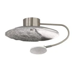 Honsel Leuchten Fischer & Honsel RENNES Deckenleuchte LED Nickel-Matt, 1-flammig, Fernbedienung