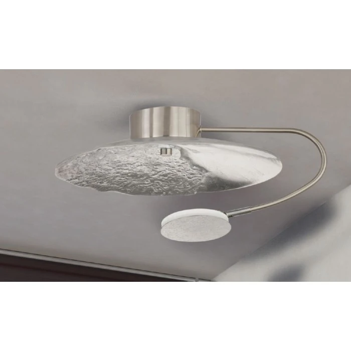 Honsel Leuchten Fischer & Honsel RENNES Deckenleuchte LED Nickel-Matt, 1-flammig, Fernbedienung 2 Honsel Leuchten Fischer & Honsel RENNES Deckenleuchte LED Nickel-Matt, 1-flammig, Fernbedienung – Bild 2