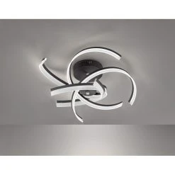 Honsel Leuchten Fischer & Honsel Sund TW Deckenleuchte LED Schwarz, 4-flammig, Fernbedienung