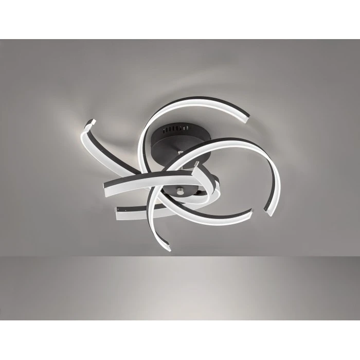 Honsel Leuchten Fischer & Honsel Sund TW Deckenleuchte LED Schwarz, 4-flammig, Fernbedienung 1 Honsel Leuchten Fischer & Honsel Sund TW Deckenleuchte LED Schwarz, 4-flammig, Fernbedienung