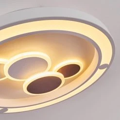 Hofstein Fitili Deckenleuchte LED Wei&szlig;, 1-flammig, Fernbedienung -LED Leuchten Verkäufe 2022 fitili deckenleuchte h3391112 5