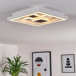 Hofstein Fitili Deckenleuchte LED Wei&szlig;, 1-flammig, Fernbedienung -LED Leuchten Verkäufe 2022 fitili deckenleuchte h3391136 11