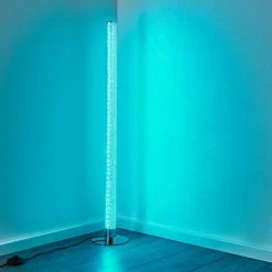 Hofstein Flaut Stehleuchte LED Chrom, 1-flammig, Fernbedienung, Farbwechsler -LED Leuchten Verkäufe 2022 flaut stehleuchte h3270721 do1 10