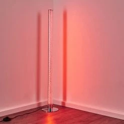 Hofstein Flaut Stehleuchte LED Chrom, 1-flammig, Fernbedienung, Farbwechsler -LED Leuchten Verkäufe 2022 flaut stehleuchte h3270721 do1 17