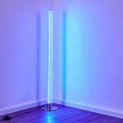 Hofstein Flaut Stehleuchte LED Chrom, 1-flammig, Fernbedienung, Farbwechsler -LED Leuchten Verkäufe 2022 flaut stehleuchte h3270721 do1 19