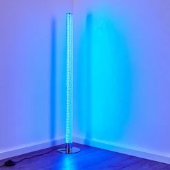 Hofstein Flaut Stehleuchte LED Chrom, 1-flammig, Fernbedienung, Farbwechsler -LED Leuchten Verkäufe 2022 flaut stehleuchte h3270721 do1 6