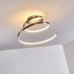 Hofstein Flensborg Deckenleuchte LED Nickel-Matt, 1-flammig -LED Leuchten Verkäufe 2022 flensborg deckenleuchte h3306321 do1 11