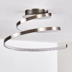 Hofstein Flensborg Deckenleuchte LED Nickel-Matt, 1-flammig -LED Leuchten Verkäufe 2022 flensborg deckenleuchte h3306321 do1 15