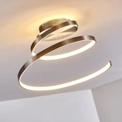 Hofstein Flensborg Deckenleuchte LED Nickel-Matt, 1-flammig -LED Leuchten Verkäufe 2022 flensborg deckenleuchte h3306321 do1 16