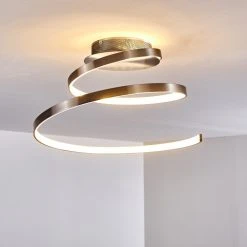 Hofstein Flensborg Deckenleuchte LED Nickel-Matt, 1-flammig -LED Leuchten Verkäufe 2022 flensborg deckenleuchte h3306321 do1 5