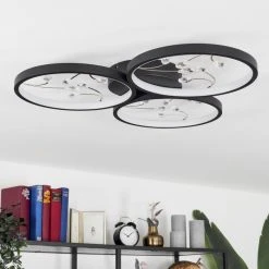 Hofstein Fombillou Deckenleuchte LED Schwarz, 1-flammig -LED Leuchten Verkäufe 2022 fombillou deckenleuchte h3653661 11