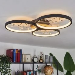 Hofstein Fombillou Deckenleuchte LED Schwarz, 1-flammig -LED Leuchten Verkäufe 2022 fombillou deckenleuchte h3653661 6