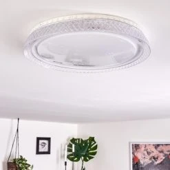 Hofstein Fondaco Deckenleuchte LED Wei&szlig;, 1-flammig, Fernbedienung, Farbwechsler -LED Leuchten Verkäufe 2022 fondaco deckenleuchte h3392195 10