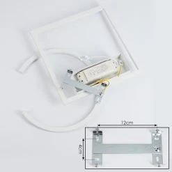 Hofstein Frederick Deckenleuchte LED Chrom, Wei&szlig;, 1-flammig -LED Leuchten Verkäufe 2022 frederick deckenleuchte h3550977 4