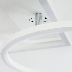 Hofstein Frederick Deckenleuchte LED Chrom, Wei&szlig;, 1-flammig -LED Leuchten Verkäufe 2022 frederick deckenleuchte h3550977 5