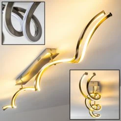 Hofstein Fredericton Deckenleuchte LED Nickel-Matt, 1-flammig