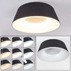 Hofstein Fremont Deckenleuchte LED Schwarz, 1-flammig, Fernbedienung