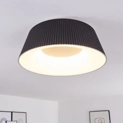 Hofstein Fremont Deckenleuchte LED Schwarz, 1-flammig, Fernbedienung -LED Leuchten Verkäufe 2022 fremont deckenleuchte h3333037 2