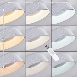 Hofstein Fremont Deckenleuchte LED Wei&szlig;, 1-flammig, Fernbedienung -LED Leuchten Verkäufe 2022 fremont deckenleuchte h3334645 3