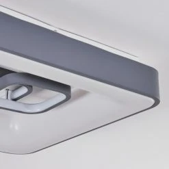 Hofstein Gabbiana Deckenleuchte LED Grau, Wei&szlig;, 1-flammig, Fernbedienung -LED Leuchten Verkäufe 2022 gabbiana deckenleuchte h3392201 2