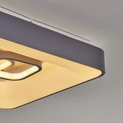 Hofstein Gabbiana Deckenleuchte LED Grau, Wei&szlig;, 1-flammig, Fernbedienung -LED Leuchten Verkäufe 2022 gabbiana deckenleuchte h3392201 8