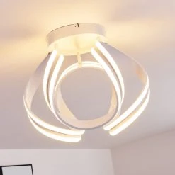 Hofstein Gabu Deckenleuchte LED Wei&szlig;, 1-flammig, Fernbedienung -LED Leuchten Verkäufe 2022 gabu deckenleuchte h3372050 11