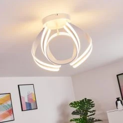 Hofstein Gabu Deckenleuchte LED Wei&szlig;, 1-flammig, Fernbedienung -LED Leuchten Verkäufe 2022 gabu deckenleuchte h3372050 14