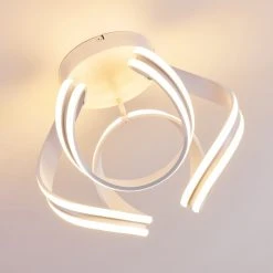 Hofstein Gabu Deckenleuchte LED Wei&szlig;, 1-flammig, Fernbedienung -LED Leuchten Verkäufe 2022 gabu deckenleuchte h3372050 20