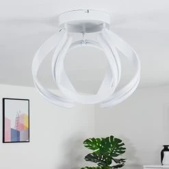 Hofstein Gabu Deckenleuchte LED Wei&szlig;, 1-flammig, Fernbedienung -LED Leuchten Verkäufe 2022 gabu deckenleuchte h3372050 22