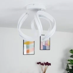 Hofstein Gabu Deckenleuchte LED Wei&szlig;, 1-flammig, Fernbedienung -LED Leuchten Verkäufe 2022 gabu deckenleuchte h3372050 5