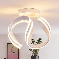 Hofstein Gabu Deckenleuchte LED Wei&szlig;, 1-flammig, Fernbedienung -LED Leuchten Verkäufe 2022 gabu deckenleuchte h3372050 7