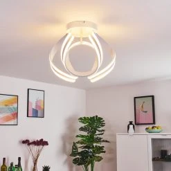 Hofstein Gabu Deckenleuchte LED Wei&szlig;, 1-flammig, Fernbedienung -LED Leuchten Verkäufe 2022 gabu deckenleuchte h3372050 9