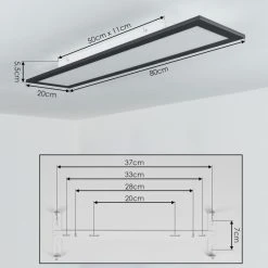 Hofstein Gailinge Deckenpanel LED Wei&szlig;, 1-flammig -LED Leuchten Verkäufe 2022 gailinge deckenpanel h3458341 10