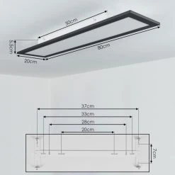 Hofstein Gailinge Deckenpanel LED Wei&szlig;, 1-flammig -LED Leuchten Verkäufe 2022 gailinge deckenpanel h3458341 3