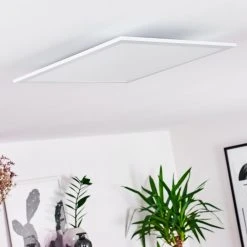 Hofstein Gallitos Deckenpanel LED Wei&szlig;, 1-flammig, Fernbedienung, Farbwechsler -LED Leuchten Verkäufe 2022 gallitos deckenpanel h3390696 12