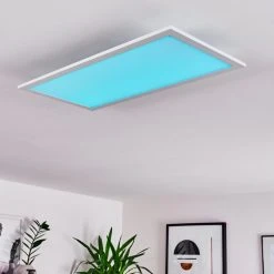 Hofstein Gallitos Deckenpanel LED Wei&szlig;, 1-flammig, Fernbedienung, Farbwechsler -LED Leuchten Verkäufe 2022 gallitos deckenpanel h3390719 8