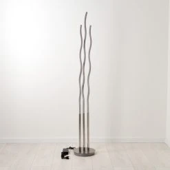 Hofstein Gamsen Stehleuchte LED Nickel-Matt, 3-flammig, Fernbedienung, Farbwechsler 16 Hofstein Gamsen Stehleuchte LED Nickel-Matt, 3-flammig, Fernbedienung, Farbwechsler -LED Leuchten Verkäufe 2022 gamsen stehleuchte h3562765 4