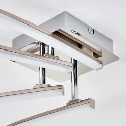 Hofstein Georgina Deckenleuchte LED Chrom, 4-flammig -LED Leuchten Verkäufe 2022 georgina deckenleuchte h3009260 10