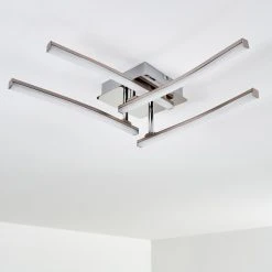 Hofstein Georgina Deckenleuchte LED Chrom, 4-flammig -LED Leuchten Verkäufe 2022 georgina deckenleuchte h3009260 12