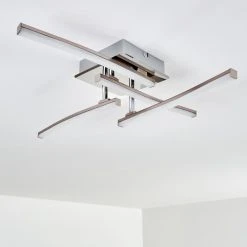 Hofstein Georgina Deckenleuchte LED Chrom, 4-flammig -LED Leuchten Verkäufe 2022 georgina deckenleuchte h3009260 15