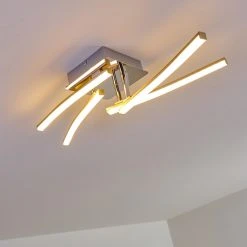 Hofstein Georgina Deckenleuchte LED Chrom, 4-flammig -LED Leuchten Verkäufe 2022 georgina deckenleuchte h3009260 4