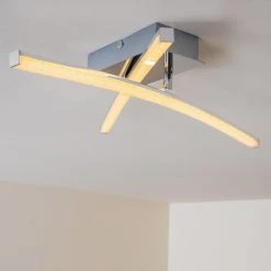 Hofstein Georgina Deckenleuchte LED Chrom, 2-flammig -LED Leuchten Verkäufe 2022 georgina deckenleuchte h3009291 13