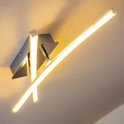 Hofstein Georgina Deckenleuchte LED Chrom, 2-flammig -LED Leuchten Verkäufe 2022 georgina deckenleuchte h3009291 14