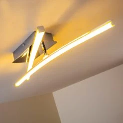 Hofstein Georgina Deckenleuchte LED Chrom, 2-flammig -LED Leuchten Verkäufe 2022 georgina deckenleuchte h3009291 19