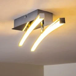 Hofstein Georgina Deckenleuchte LED Chrom, 2-flammig -LED Leuchten Verkäufe 2022 georgina deckenleuchte h3009291 8