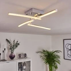 Hofstein Georgina Deckenleuchte LED Chrom, 4-flammig -LED Leuchten Verkäufe 2022 georgina deckenleuchte h3009307 10